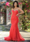 Reva Corset Gown - Red
