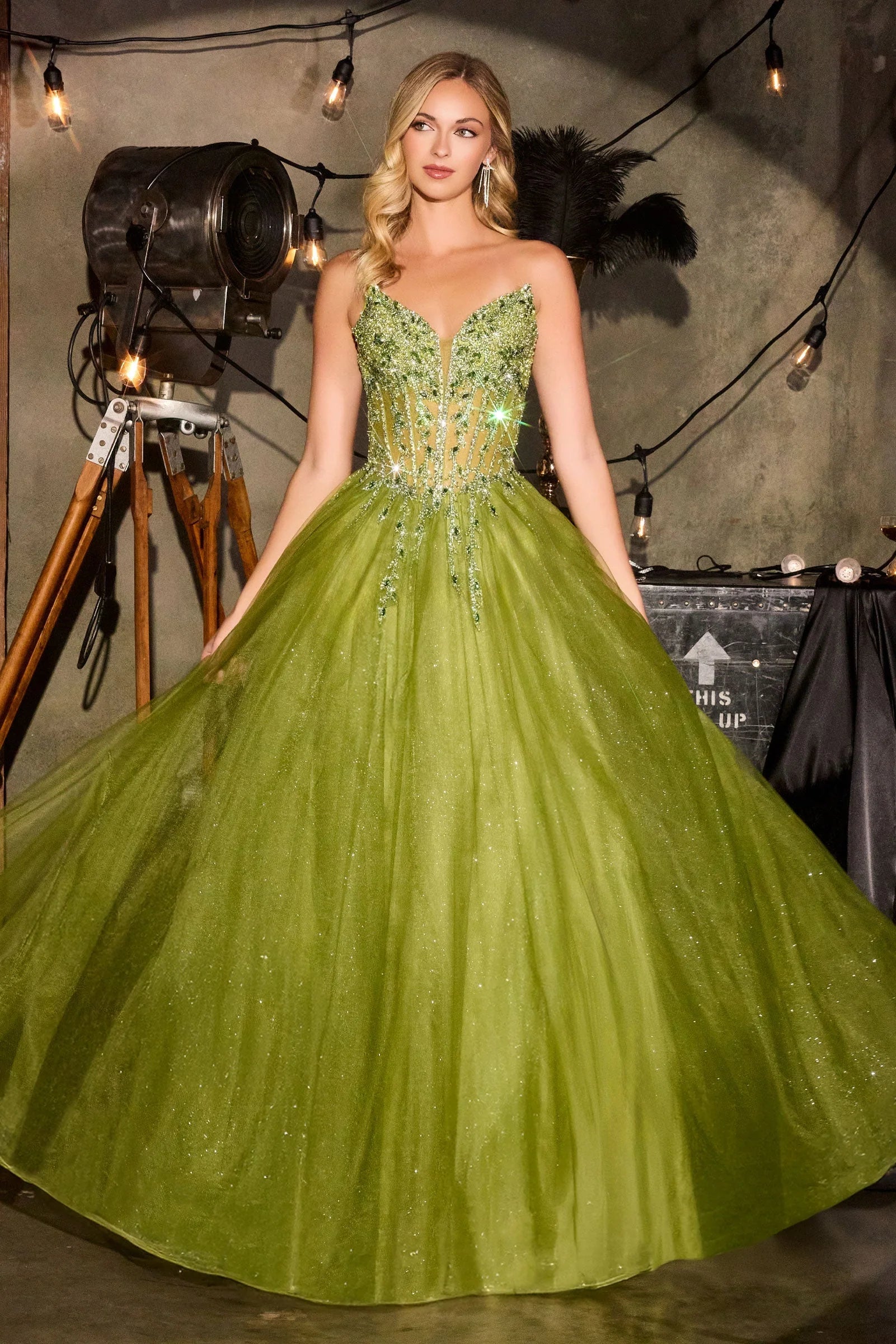 Jolia Gown - A-Line Corset Tulle Dress