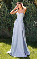 Krista Gown - Glitter Dusted A-line Corset Dress