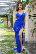 Eclipse Gown - Royal Blue Sequin Dress