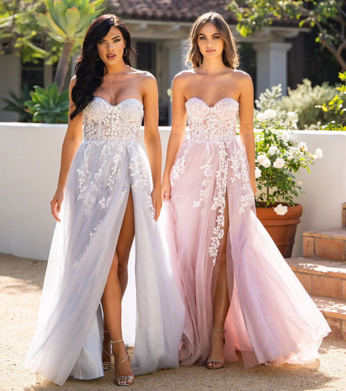 SOLAINE GOWN - MAUVE - STRAPLESS CORSET A-LINE DRESS