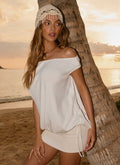 Leighken Knit Mini Dress - White