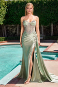 Laryn Gown - Strapless Dress With Crystal Beaded Bodice