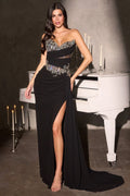 Bowie Gown - Beaded Sweetheart Chiffon Dress