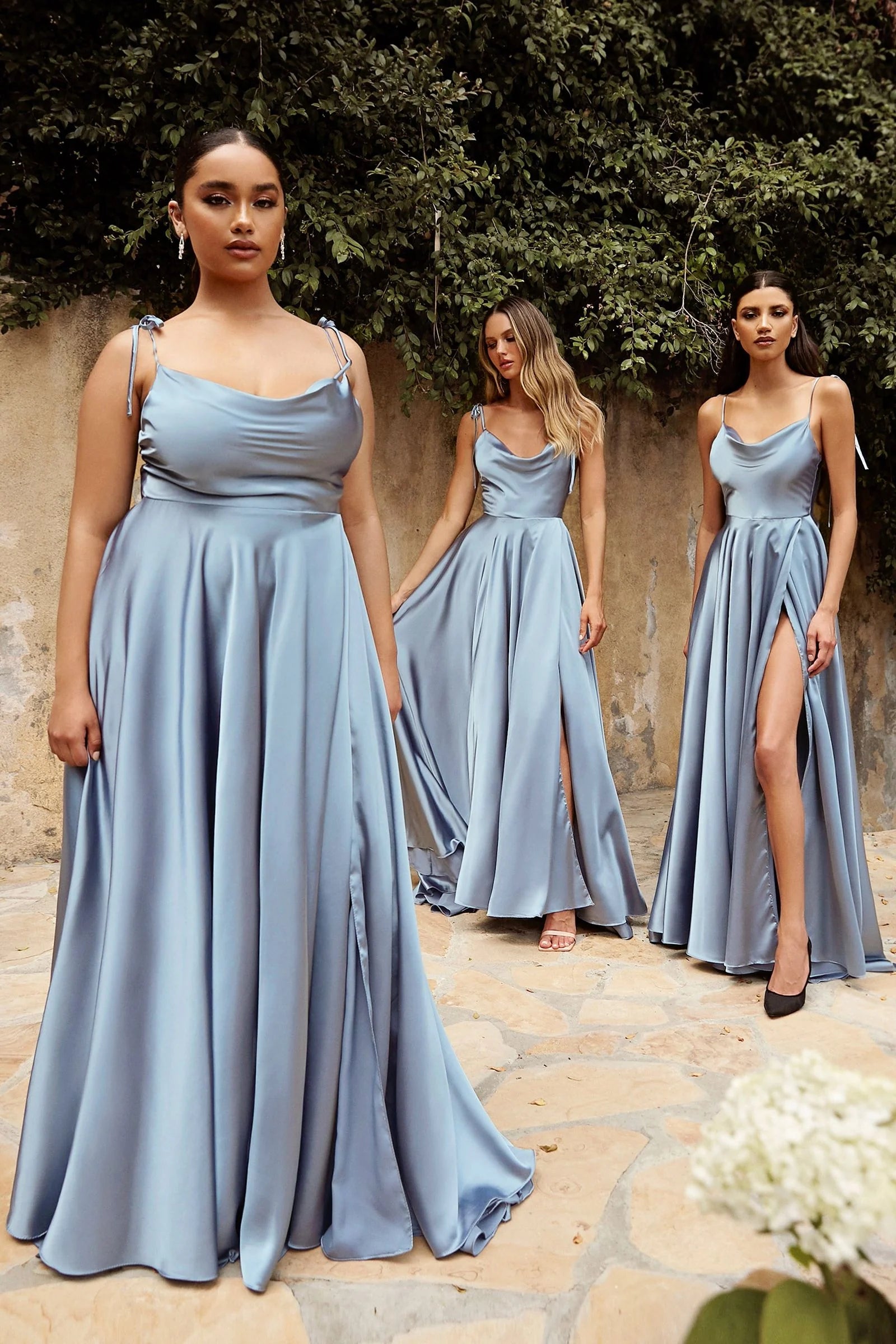 LOTTIE GOWN - SATIN A-LINE DRESS