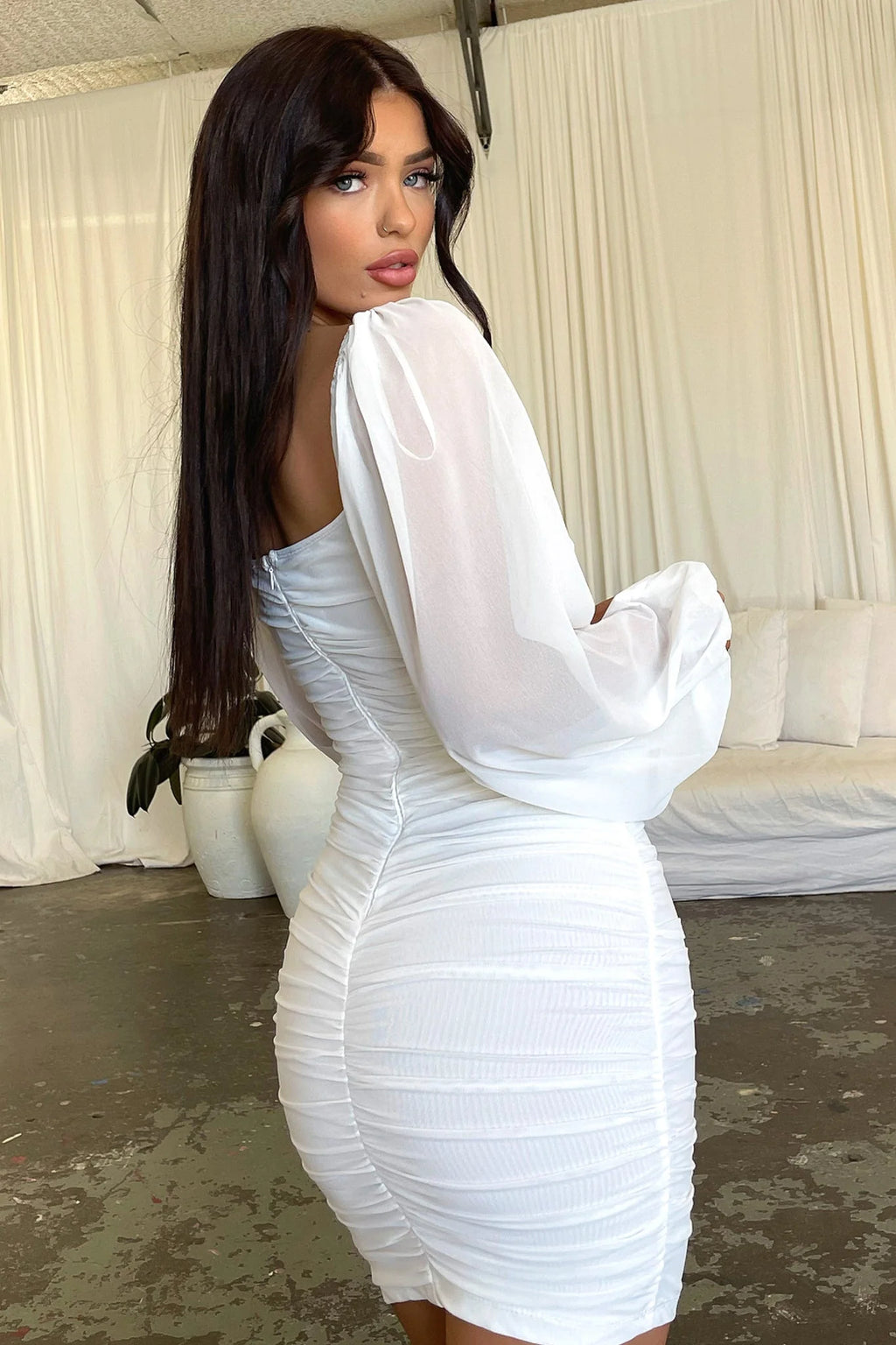 Octavia Dress - White