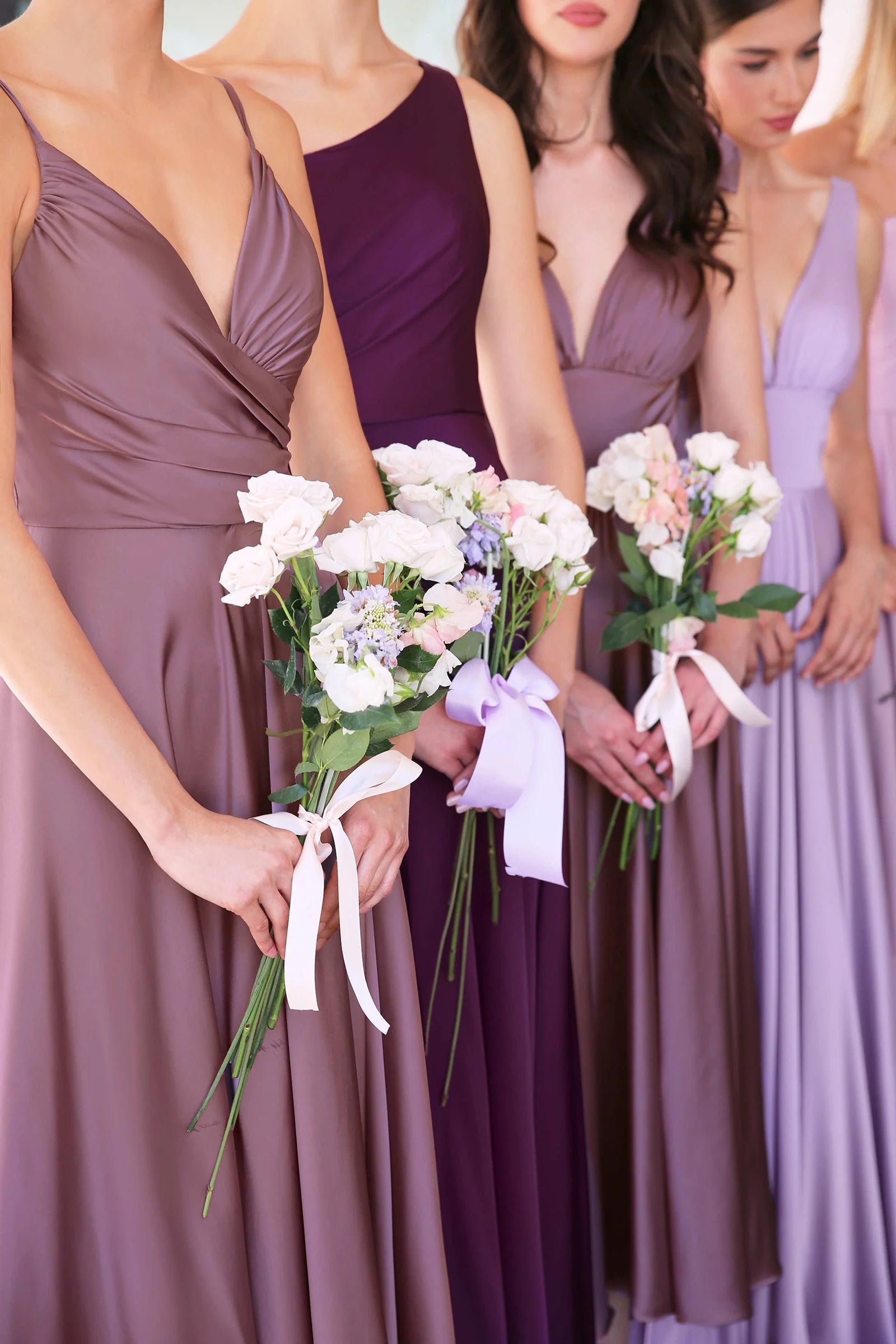 MIRANDA GOWN - ONE SHOULDER SOFT SATIN A-LINE DRESS