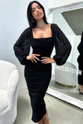 Octavia Maxi Dress - Black