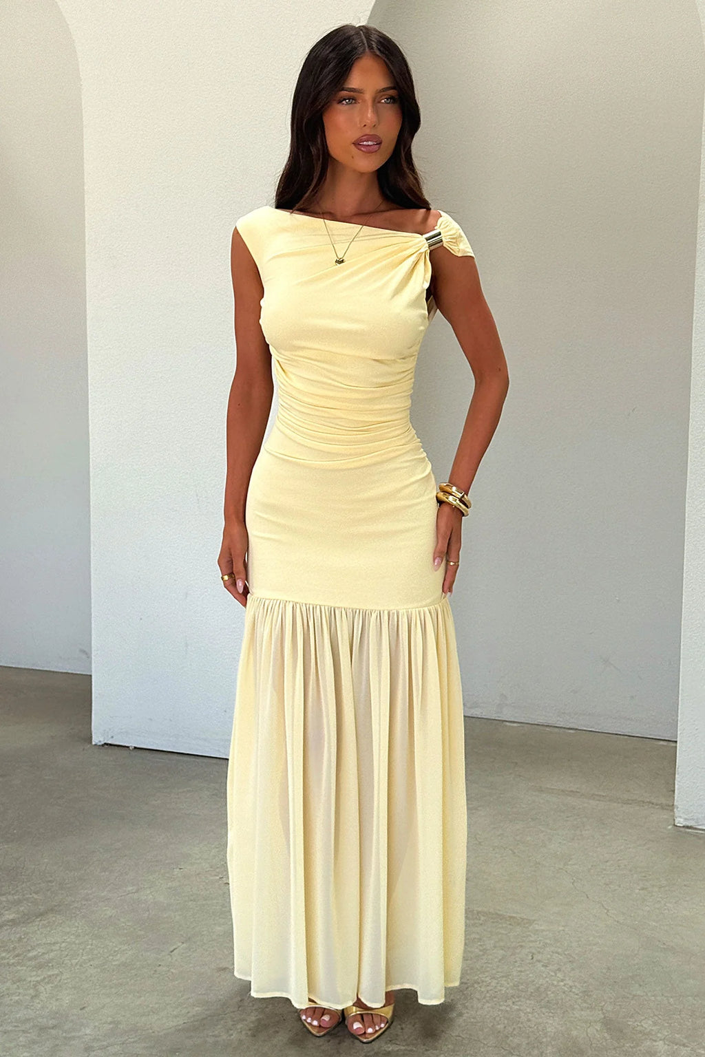 Kalister Maxi Dress - Yellow