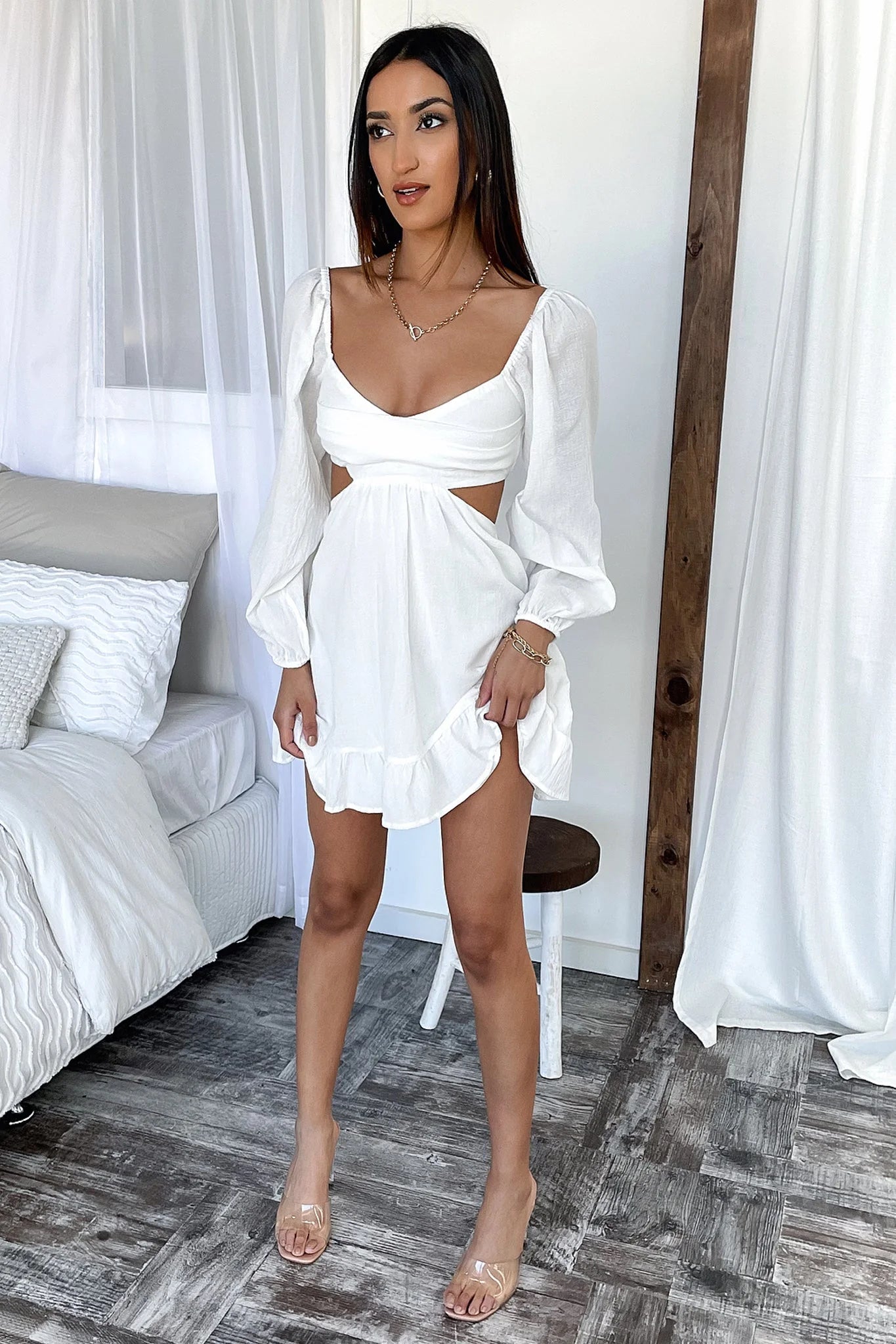 Nicole Dress - White
