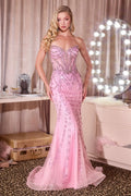 Bellamy Gown - Crystal Corset Mermaid Gown