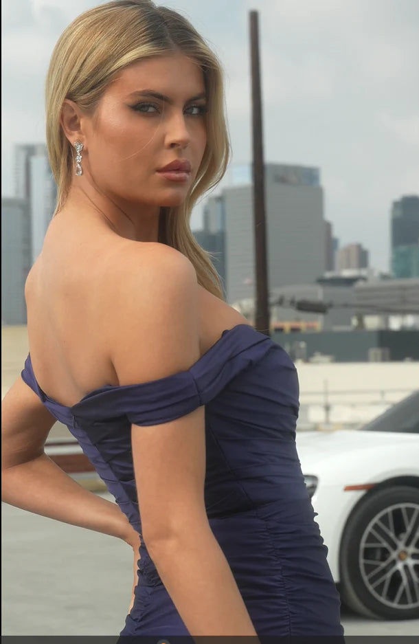 Tinsley Gown - Off-the-Shoulder Long Dress