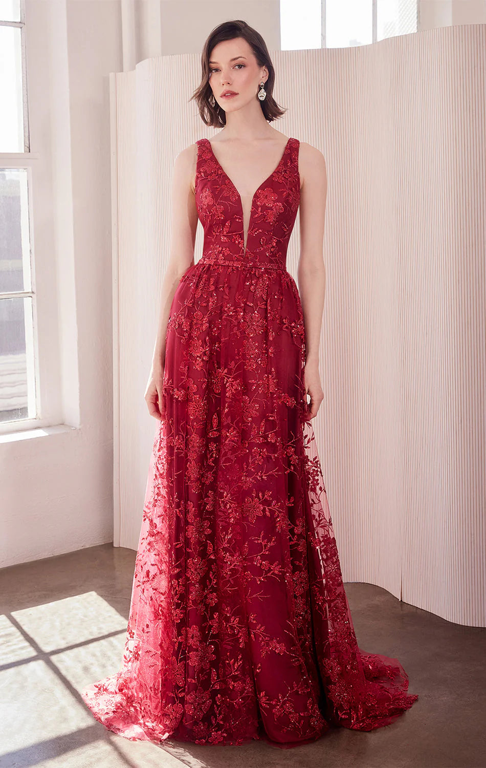 ARIELLE GLITTER TULLE GOWN