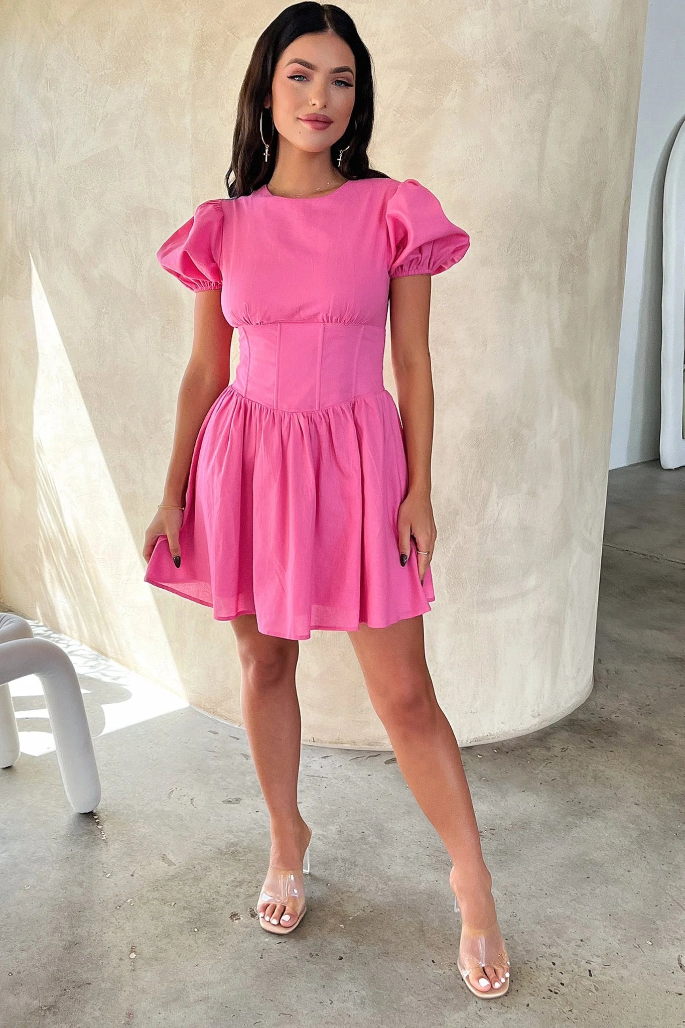 Jordyn Dress - Hot Pink