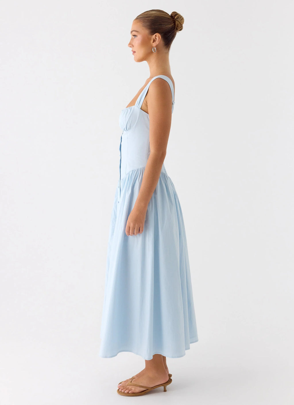Emmalina Midi Dress - Blue