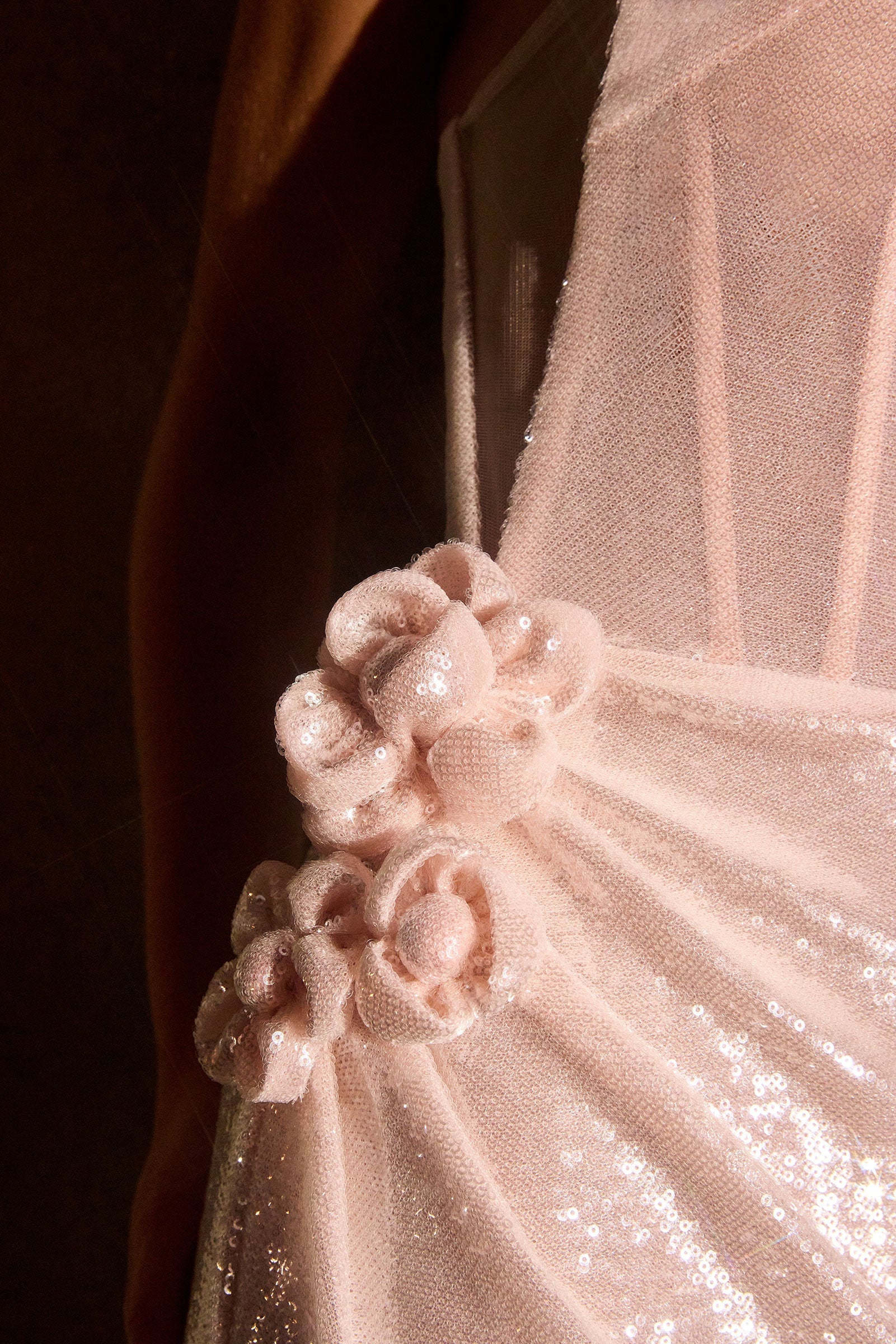 Vanya Gown - Sequin Evening Dress With Choker