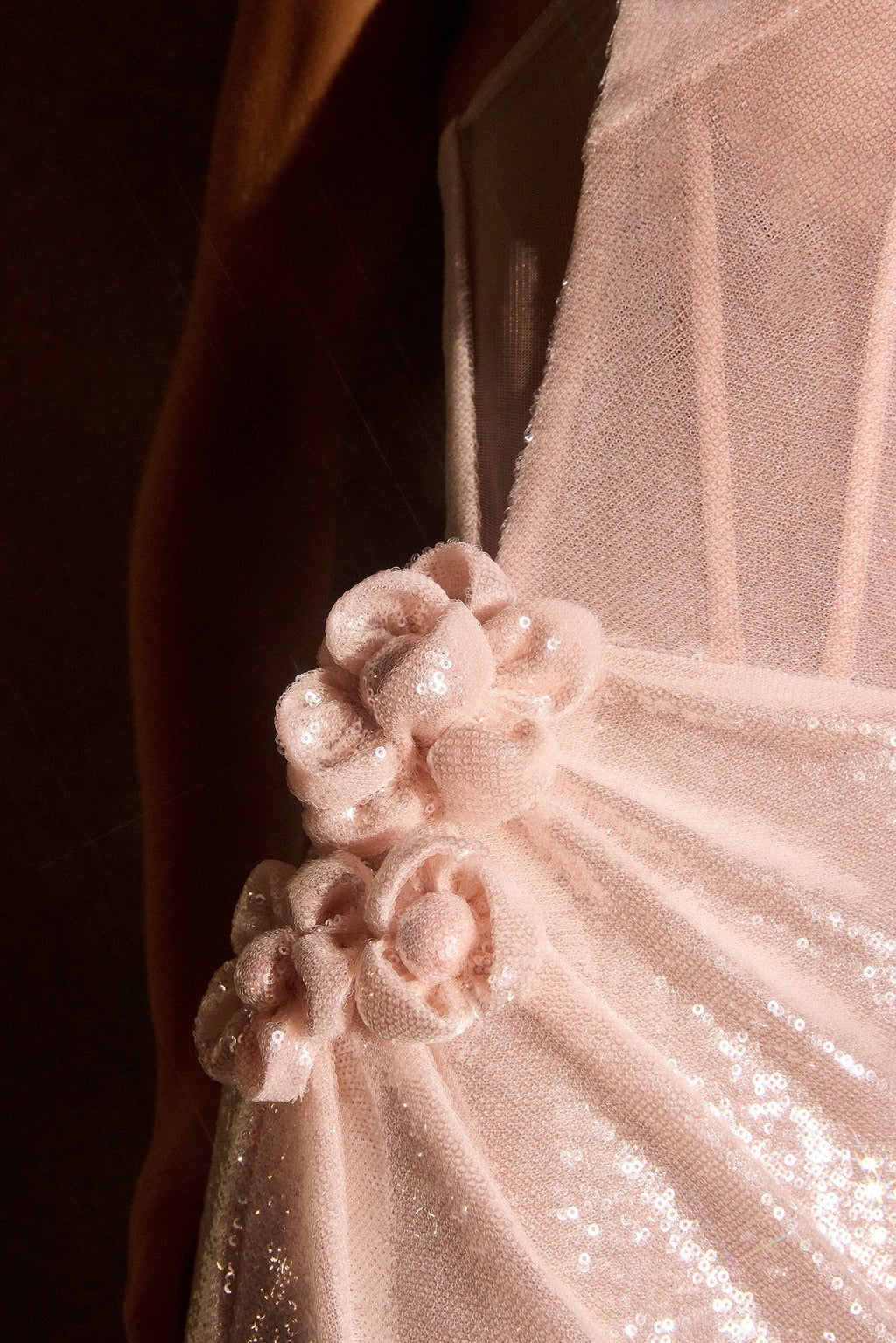 Vanya Gown - Sequin Evening Dress With Choker