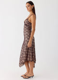 Amelia Midi Dress - Chocolate