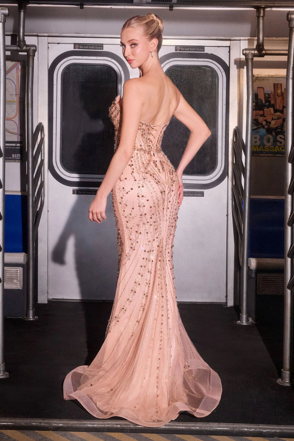 Bellamy Gown - Crystal Corset Mermaid Gown